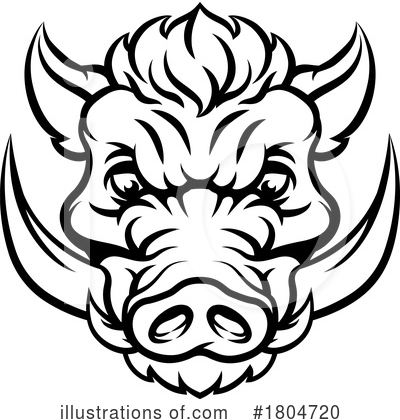 Royalty-Free (RF) Boar Clipart Illustration by AtStockIllustration - Stock Sample #1804720