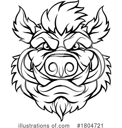 Royalty-Free (RF) Boar Clipart Illustration by AtStockIllustration - Stock Sample #1804721
