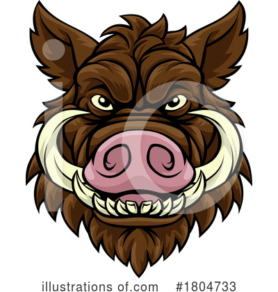 Royalty-Free (RF) Boar Clipart Illustration by AtStockIllustration - Stock Sample #1804733