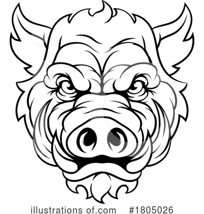 Royalty-Free (RF) Boar Clipart Illustration by AtStockIllustration - Stock Sample #1805026
