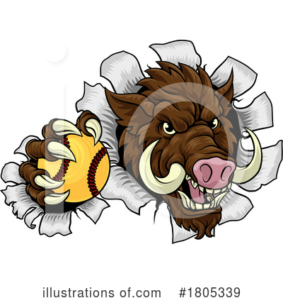 Royalty-Free (RF) Boar Clipart Illustration by AtStockIllustration - Stock Sample #1805339
