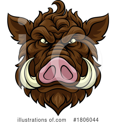 Royalty-Free (RF) Boar Clipart Illustration by AtStockIllustration - Stock Sample #1806044