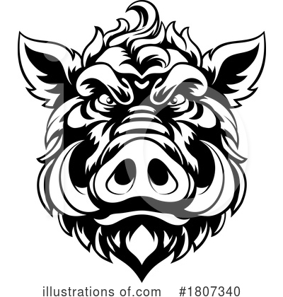 Royalty-Free (RF) Boar Clipart Illustration by AtStockIllustration - Stock Sample #1807340