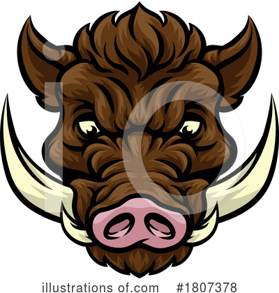 Royalty-Free (RF) Boar Clipart Illustration by AtStockIllustration - Stock Sample #1807378