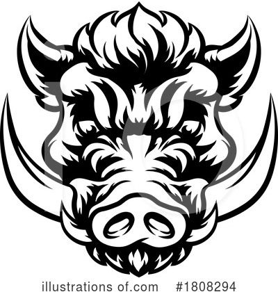 Royalty-Free (RF) Boar Clipart Illustration by AtStockIllustration - Stock Sample #1808294