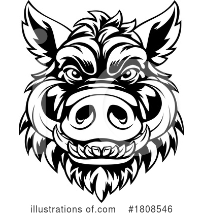 Royalty-Free (RF) Boar Clipart Illustration by AtStockIllustration - Stock Sample #1808546