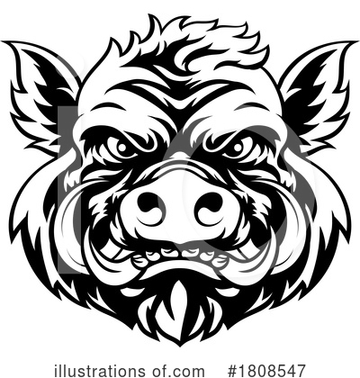 Royalty-Free (RF) Boar Clipart Illustration by AtStockIllustration - Stock Sample #1808547