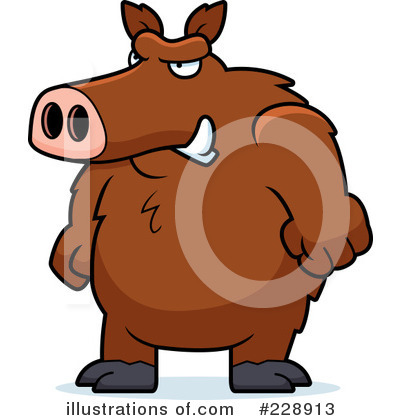 Royalty-Free (RF) Boar Clipart Illustration by Cory Thoman - Stock Sample #228913