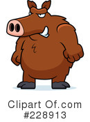 Boar Clipart #228913 by Cory Thoman