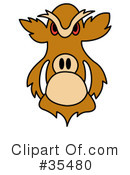 Boar Clipart #35480 by Andy Nortnik