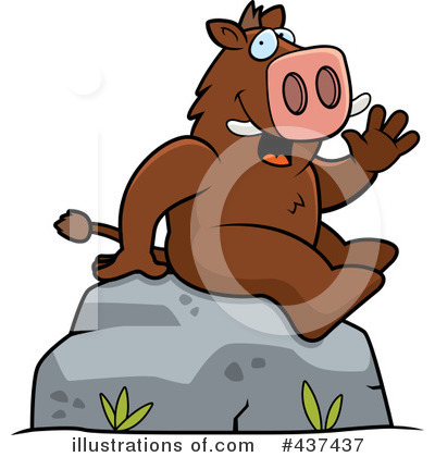 Royalty-Free (RF) Boar Clipart Illustration by Cory Thoman - Stock Sample #437437