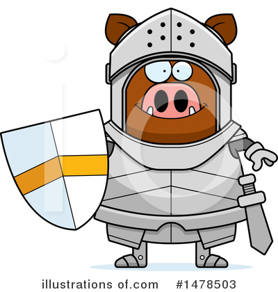 Royalty-Free (RF) Boar Knight Clipart Illustration by Cory Thoman - Stock Sample #1478503