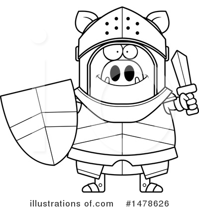 Royalty-Free (RF) Boar Knight Clipart Illustration by Cory Thoman - Stock Sample #1478626