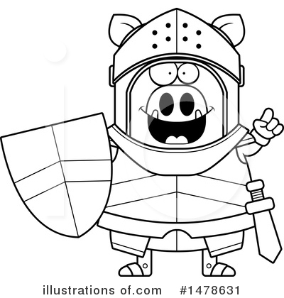 Royalty-Free (RF) Boar Knight Clipart Illustration by Cory Thoman - Stock Sample #1478631