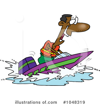 Royalty-Free (RF) Boat Clipart Illustration by toonaday - Stock Sample #1048319