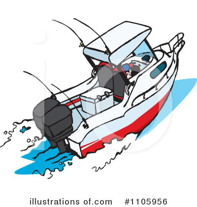 Royalty-Free (RF) Boat Clipart Illustration by Dennis Holmes Designs - Stock Sample #1105956