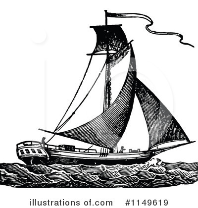 Sailboat Clipart #1149619 by Prawny Vintage