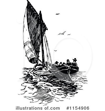 Sailboat Clipart #1154906 by Prawny Vintage