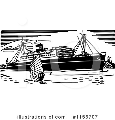 Royalty-Free (RF) Boat Clipart Illustration by BestVector - Stock Sample #1156707