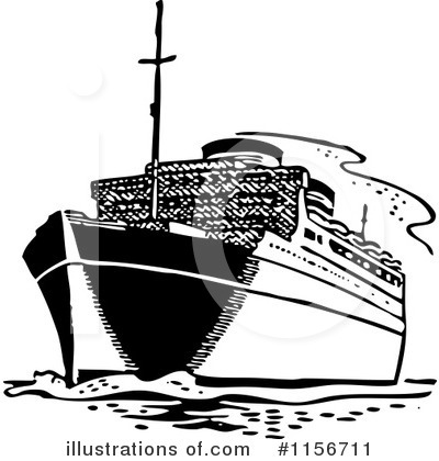 Royalty-Free (RF) Boat Clipart Illustration by BestVector - Stock Sample #1156711