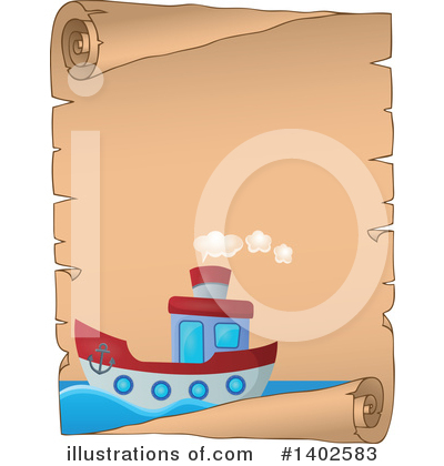 Royalty-Free (RF) Boat Clipart Illustration by visekart - Stock Sample #1402583