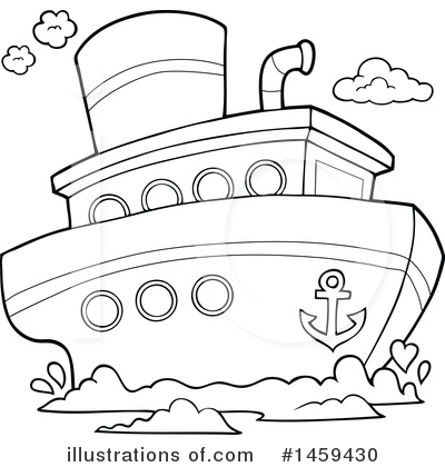 Royalty-Free (RF) Boat Clipart Illustration by visekart - Stock Sample #1459430