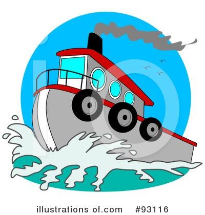Royalty-Free (RF) Boat Clipart Illustration by djart - Stock Sample #93116