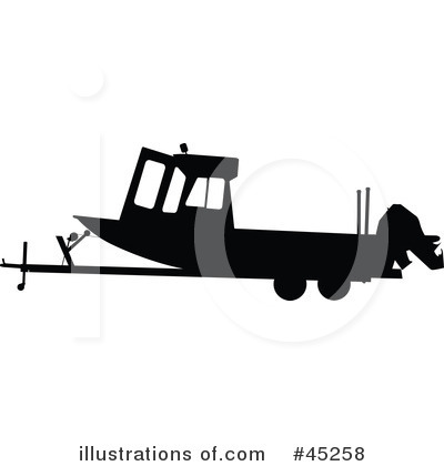 clip art fishing boat. Boat Silhouette Clipart #45258