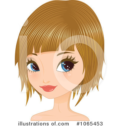 Bob Hairstyle Clipart #1065453 by Melisende Vector