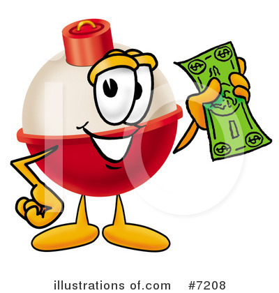 Royalty-Free (RF) Bobber Clipart Illustration by Toons4Biz - Stock Sample #7208