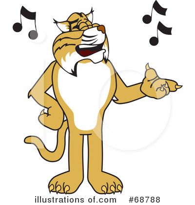 Royalty-Free (RF) Bobcat Character Clipart Illustration by Mascot Junction - Stock Sample #68788