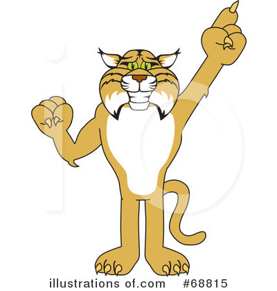Royalty-Free (RF) Bobcat Character Clipart Illustration by Mascot Junction - Stock Sample #68815