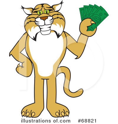Royalty-Free (RF) Bobcat Character Clipart Illustration by Mascot Junction - Stock Sample #68821