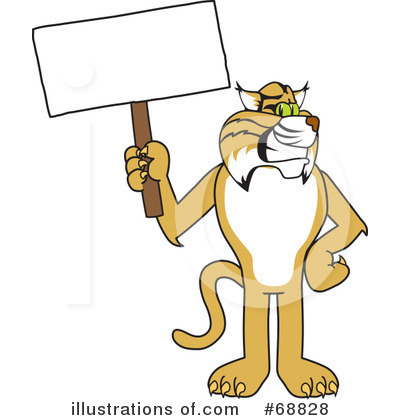 Royalty-Free (RF) Bobcat Character Clipart Illustration by Mascot Junction - Stock Sample #68828