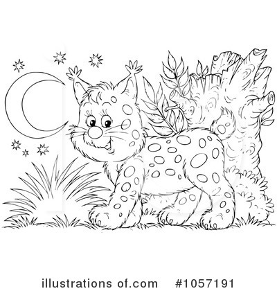 Royalty-Free (RF) Bobcat Clipart Illustration by Alex Bannykh - Stock Sample #1057191
