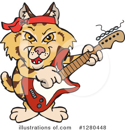 Royalty-Free (RF) Bobcat Clipart Illustration by Dennis Holmes Designs - Stock Sample #1280448