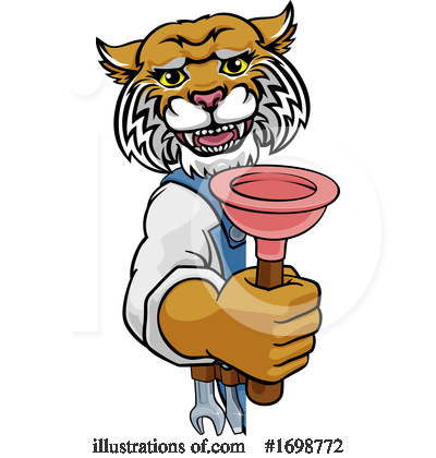 Royalty-Free (RF) Bobcat Clipart Illustration by AtStockIllustration - Stock Sample #1698772