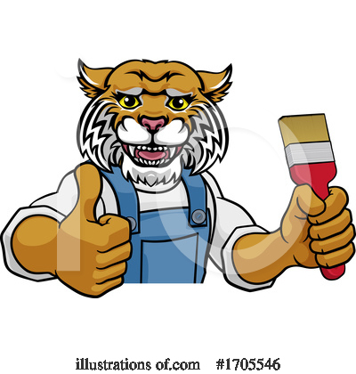 Royalty-Free (RF) Bobcat Clipart Illustration by AtStockIllustration - Stock Sample #1705546
