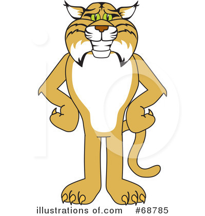 Bobcat School Mascot Clipart #68785 by Toons4Biz