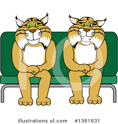 Royalty-Free (RF) Bobcat School Mascot Clipart Illustration by Mascot Junction - Stock Sample #1361631