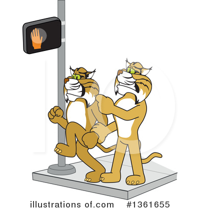 Bobcat School Mascot Clipart #1361655 by Toons4Biz