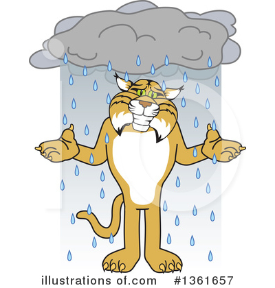 Bobcat School Mascot Clipart #1361657 by Mascot Junction