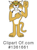 Bobcat School Mascot Clipart #1361661 by Mascot Junction