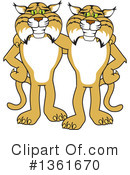 Bobcat School Mascot Clipart #1361670 by Mascot Junction