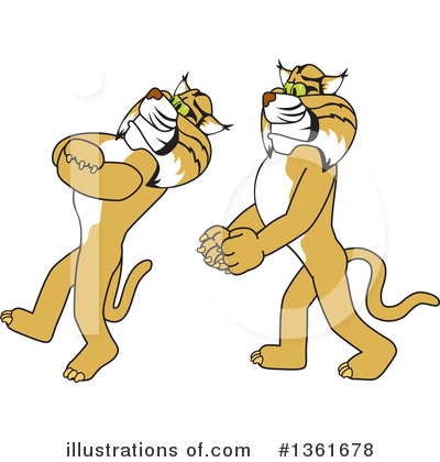 Bobcat School Mascot Clipart #1361678 by Toons4Biz