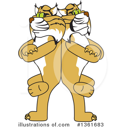 Bobcat School Mascot Clipart #1361683 by Toons4Biz