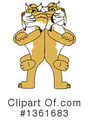 Bobcat School Mascot Clipart #1361683 by Mascot Junction
