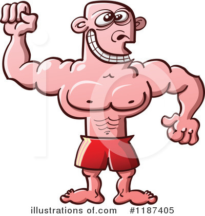 Strong Man Clipart #1187405 by Zooco