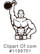 Bodybuilder Clipart #1199701 by Vector Tradition SM