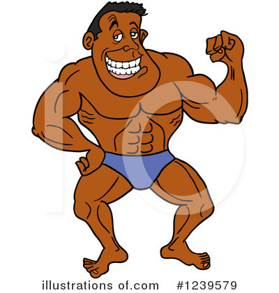 Strong Man Clipart #1239579 by LaffToon